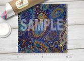 Paisley Patterned Adhesive Vinyl 132